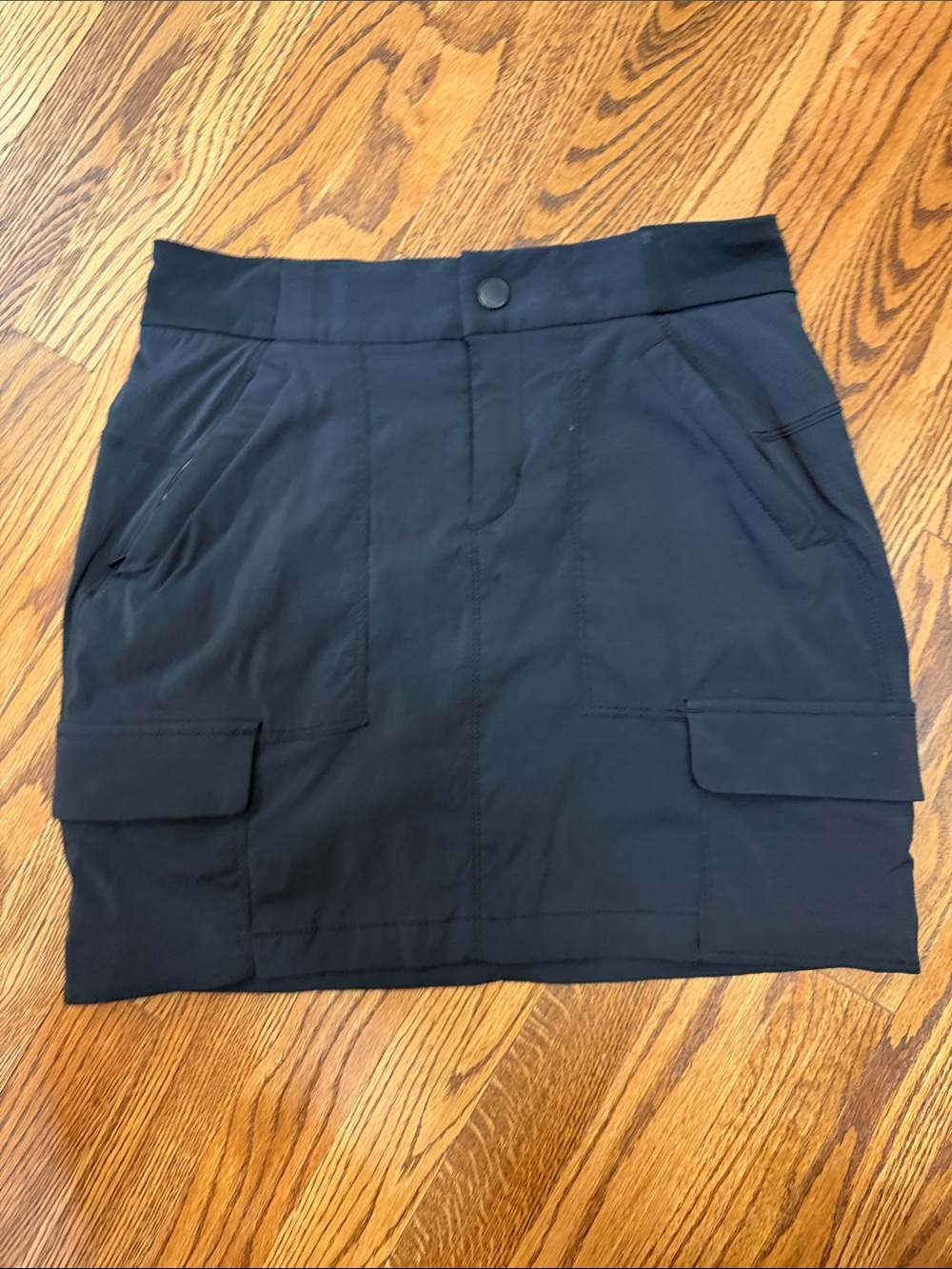 Athleta Black Cargo Pocket Mini Skort